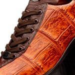 Marco Di Milano Saulo Alligator & Ostrich Sneakers Brandy / Brown