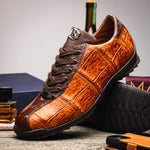 Marco Di Milano Saulo Alligator & Ostrich Sneakers Brandy / Brown