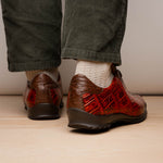 Marco Di Milano Saulo Alligator & Ostrich Sneakers Cognac