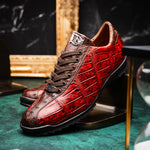 Marco Di Milano Saulo Alligator & Ostrich Sneakers Cognac