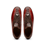Marco Di Milano Saulo Alligator & Ostrich Sneakers Cognac