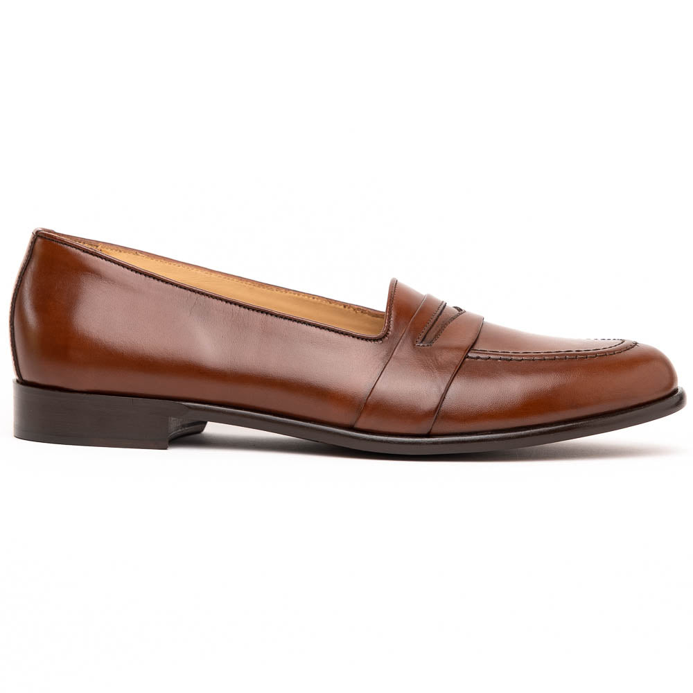 Zelli Savannah Italian Calf Penny Chili