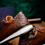 Marco Di Milano Scanno Ostrich Quill Sneakers Brown
