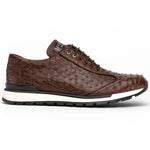 Marco Di Milano Scanno Ostrich Quill Sneakers Brown