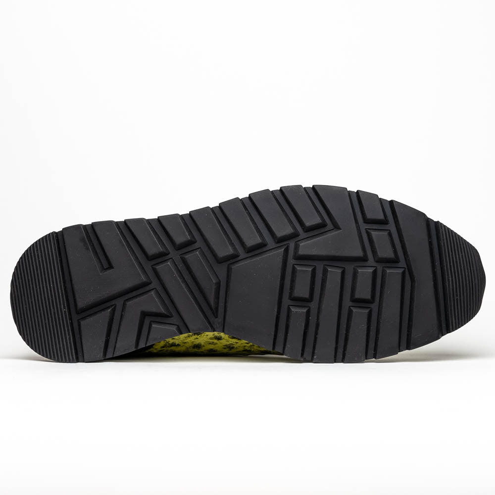 Marco Di Milano Scanno Ostrich Quill Sneakers Antique Green