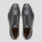 Marco Di Milano Scanno Ostrich Quill Sneakers Antique Grey