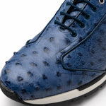 Marco Di Milano Scanno Ostrich Quill Sneakers Antique Navy