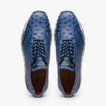 Marco Di Milano Scanno Ostrich Quill Sneakers Antique Navy