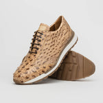 Marco Di Milano Scanno Ostrich Quill Sneakers Antique Orix
