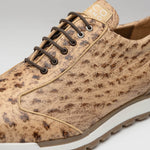 Marco Di Milano Scanno Ostrich Quill Sneakers Antique Orix