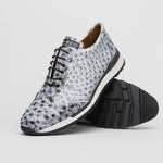 Marco Di Milano Scanno Ostrich Quill Sneakers Antique Newspaper