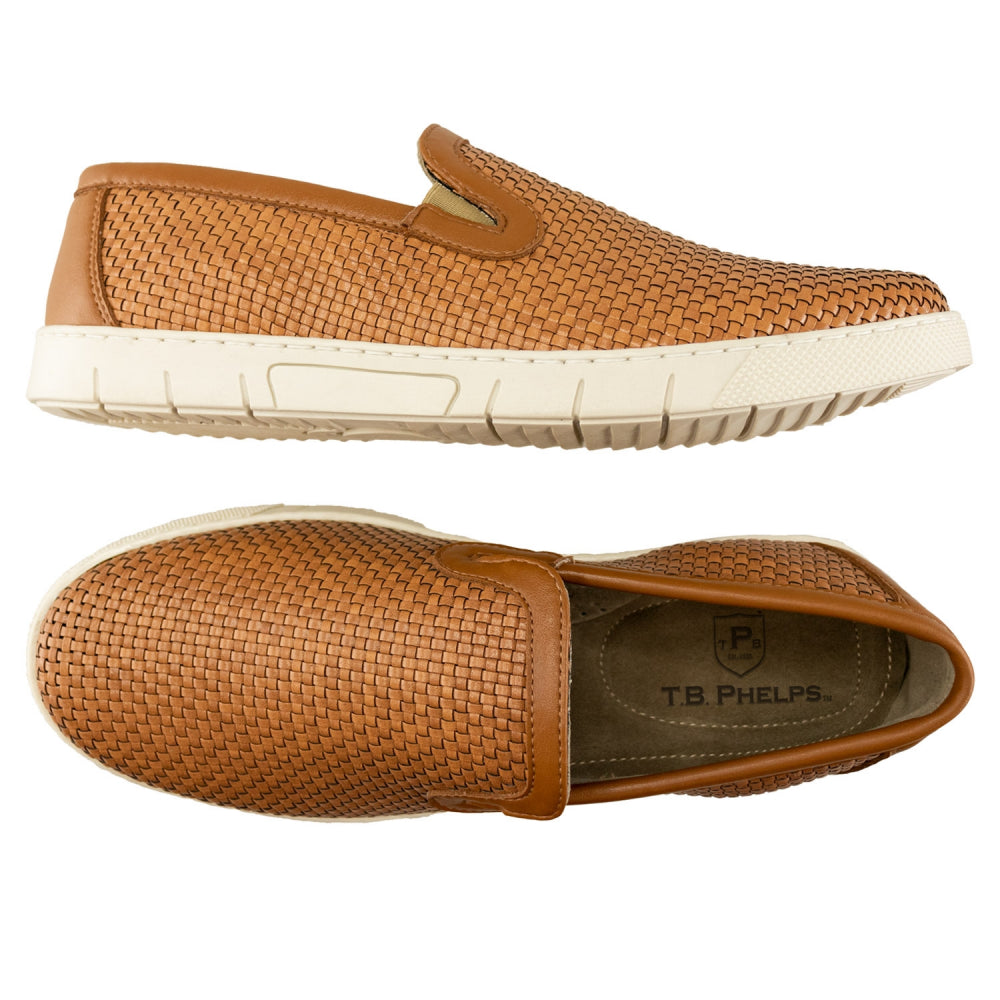 TB Phelps Scottsdale Woven Slip On Shoes Tan