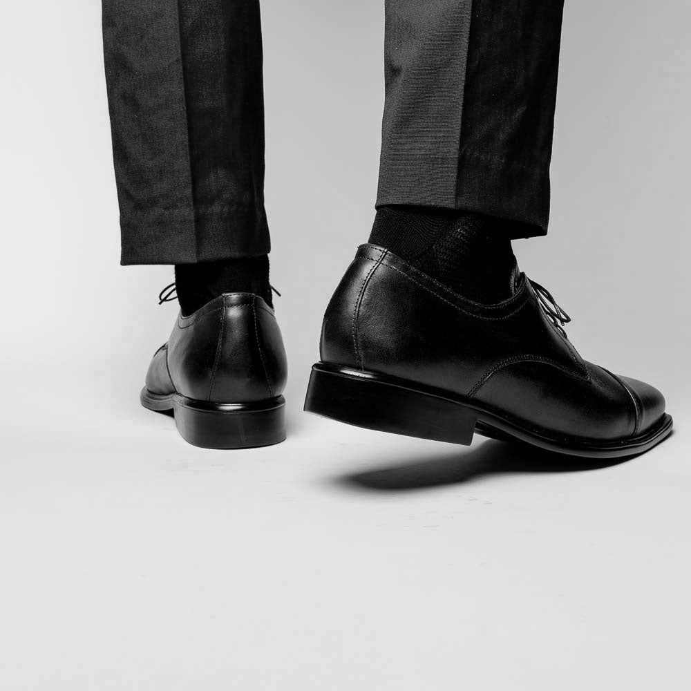 Neil M Senator Cap Toe Shoes Black