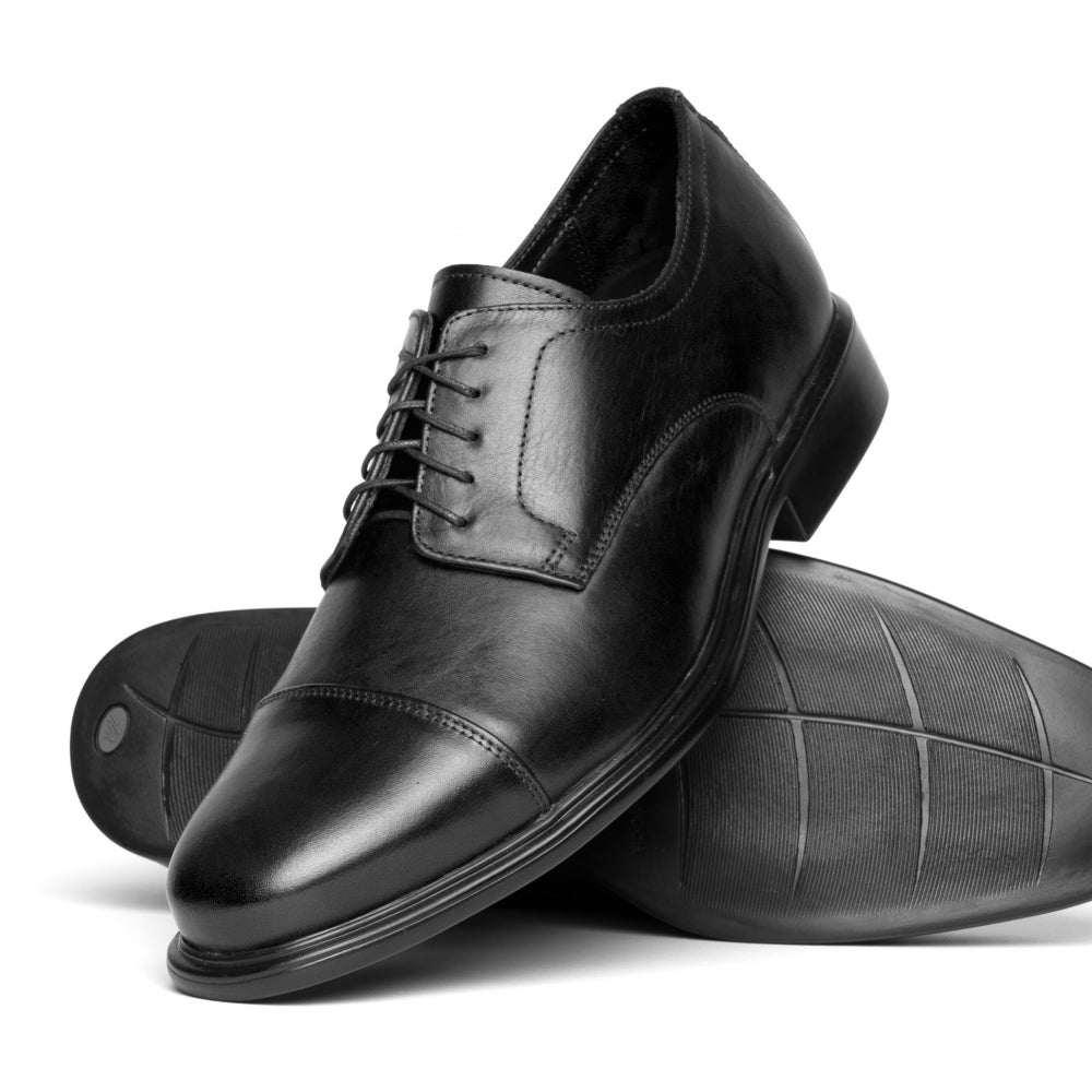 Neil M Senator Cap Toe Shoes Black
