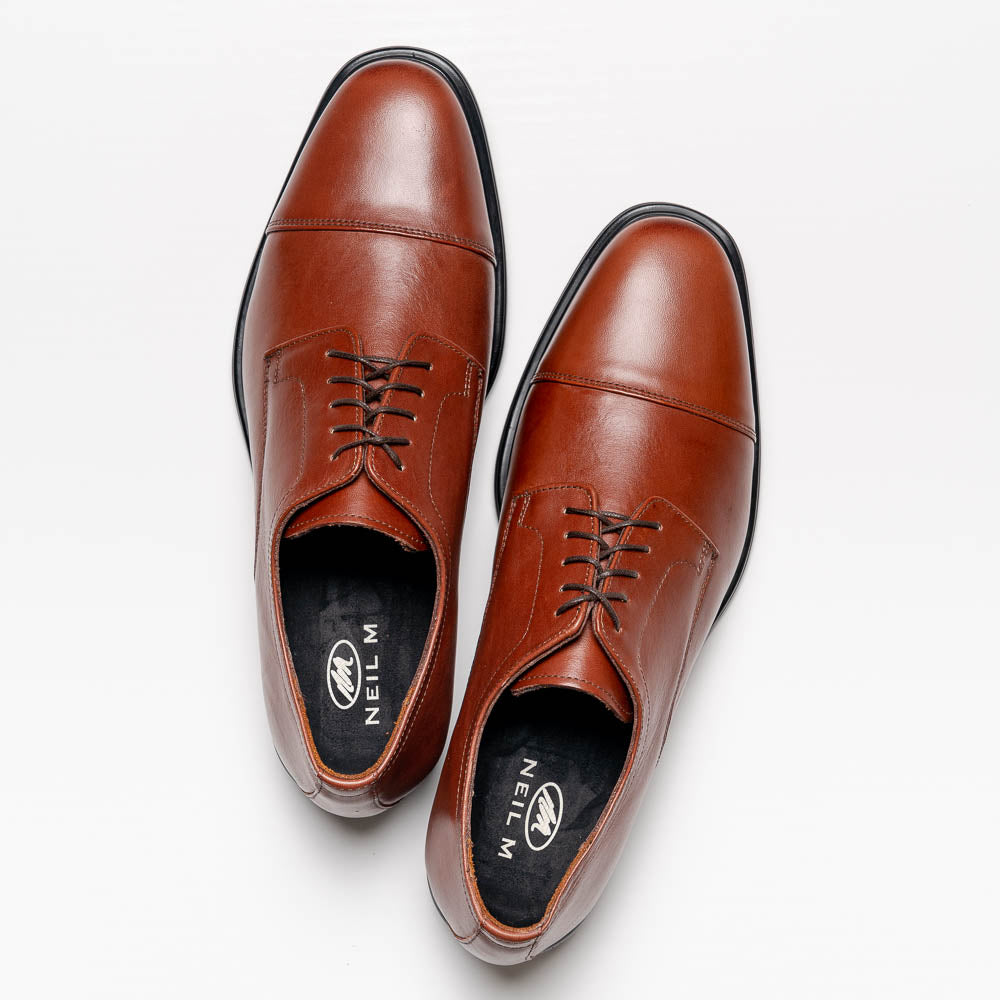 Neil M Senator Cap Toe Shoes Saddle Tan