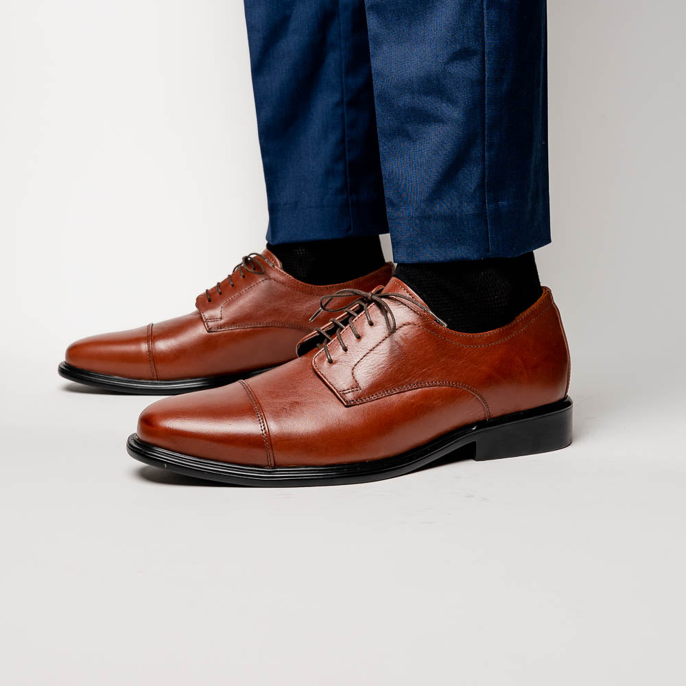 Neil M Senator Cap Toe Shoes Saddle Tan