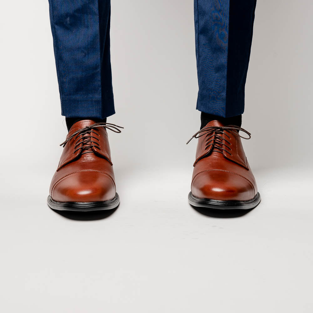 Neil M Senator Cap Toe Shoes Saddle Tan