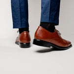 Neil M Senator Cap Toe Shoes Saddle Tan