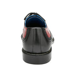 Belvedere Sesto Genuine Ostrich Quill / Italian Leather Shoes Black / Red (R54)