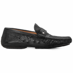 Moreschi 177C100 Ostrich Leather Driver Black