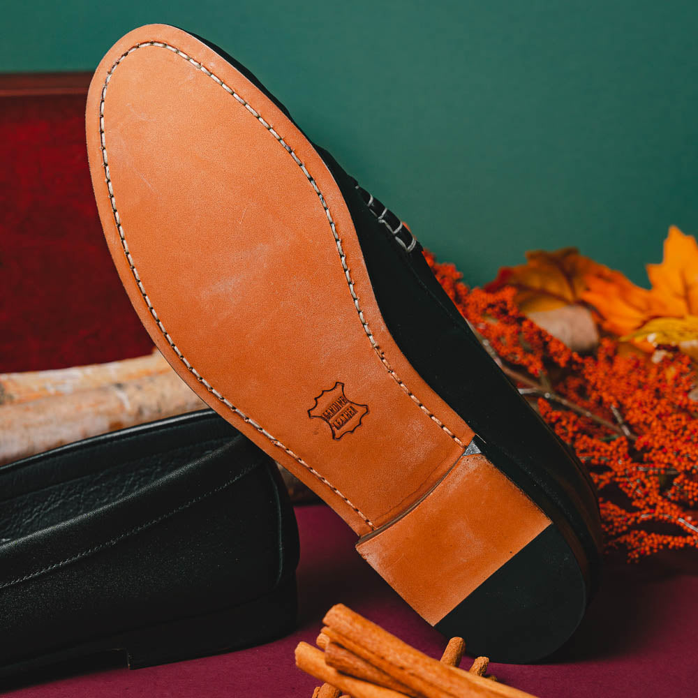TB Phelps The Shag Loafers Black / White