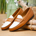 TB Phelps The Shag Loafers Walnut / White