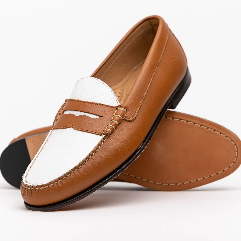 TB Phelps The Shag Loafers Walnut / White