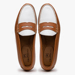 TB Phelps The Shag Loafers Walnut / White