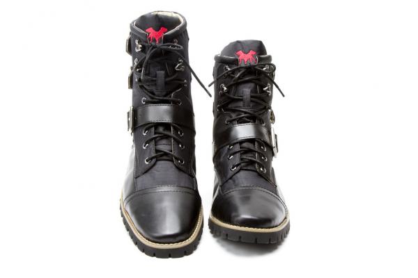 Shane &amp; Shawn Pitt Military Boots Black