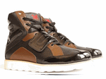 Shane &amp; Shawn Mens Brunetti Leather Boots Silver