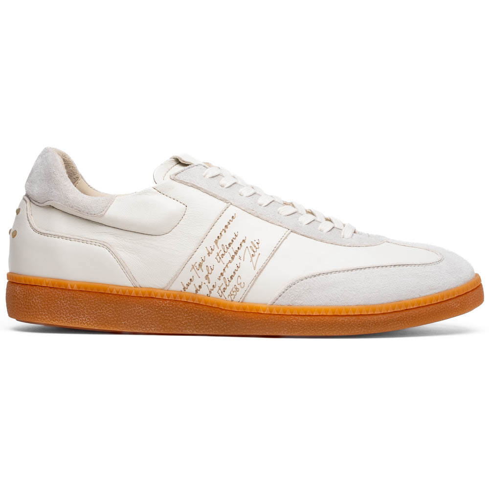 Zelli Shizzo Calfskin Signature Sneaker White (65-400-WHT)