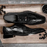 Belvedere Siena Ostrich Lace Up Shoes Black (1463)