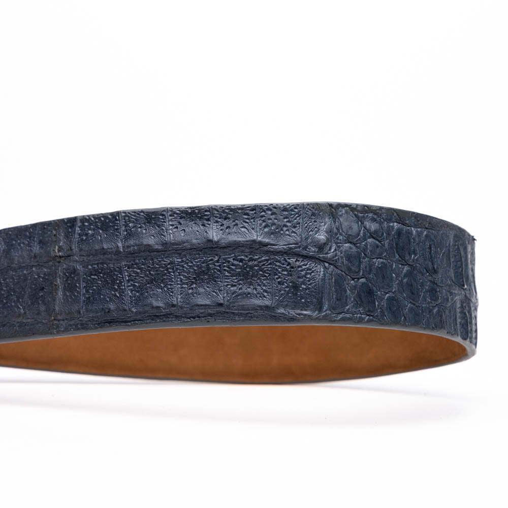 Marco Di Milano Silvio Caiman Crocodile Belt Grey