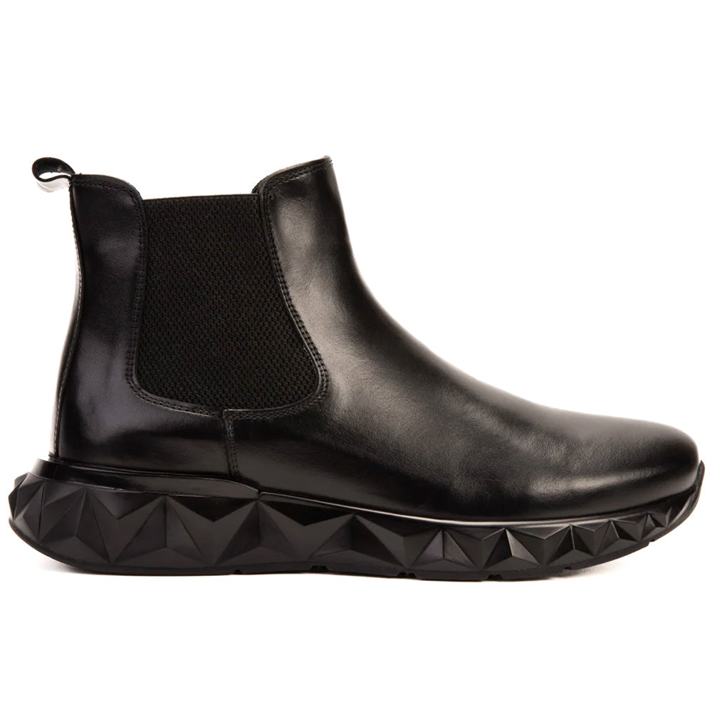 Vinci Leather The Apex Leather Chelsea Boot Black