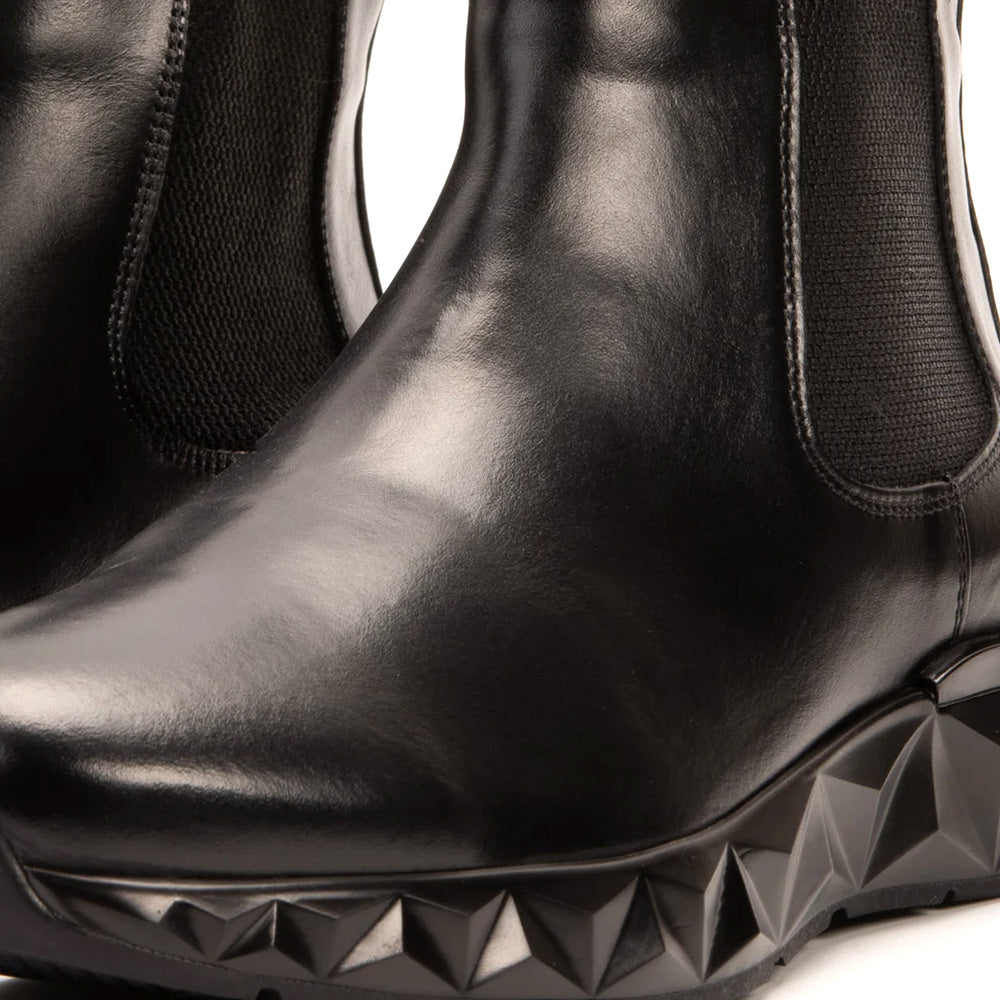 Vinci Leather The Apex Leather Chelsea Boot Black