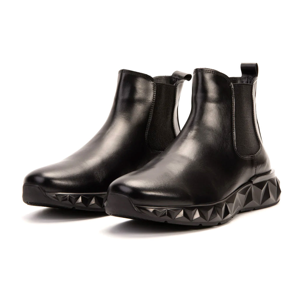 Vinci Leather The Apex Leather Chelsea Boot Black