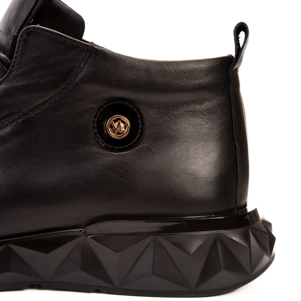 Vinci Leather The Vertex Leather Sneaker Black