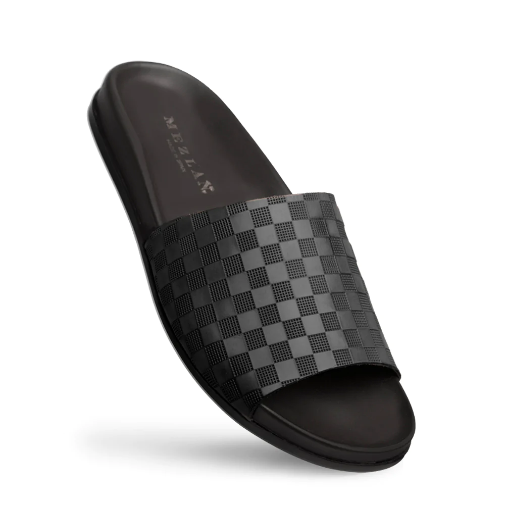 Mezlan Slide Sandals Black