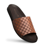 Mezlan Slide Sandals Cognac