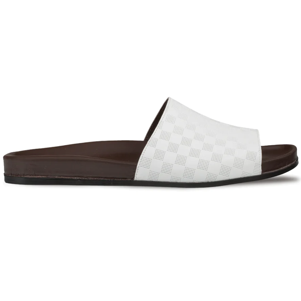 Mezlan Slide Sandals White