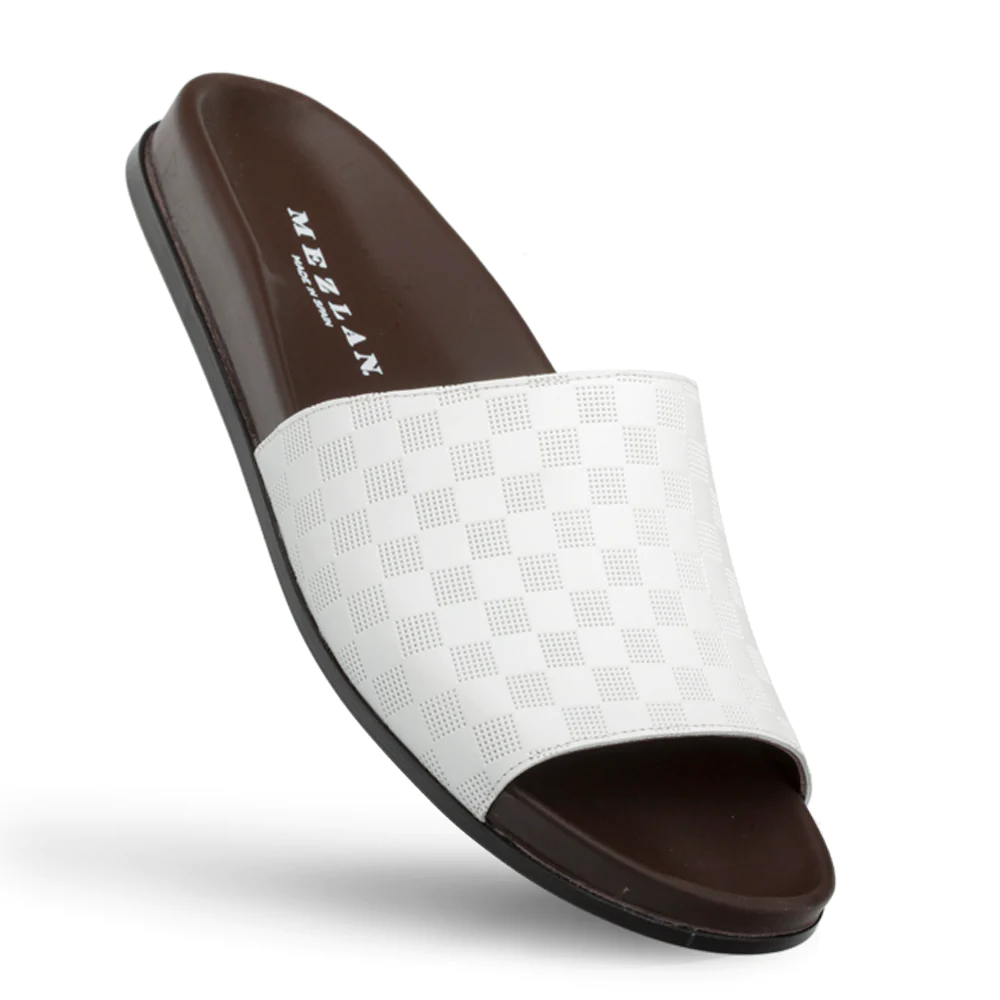 Mezlan Slide Sandals White 