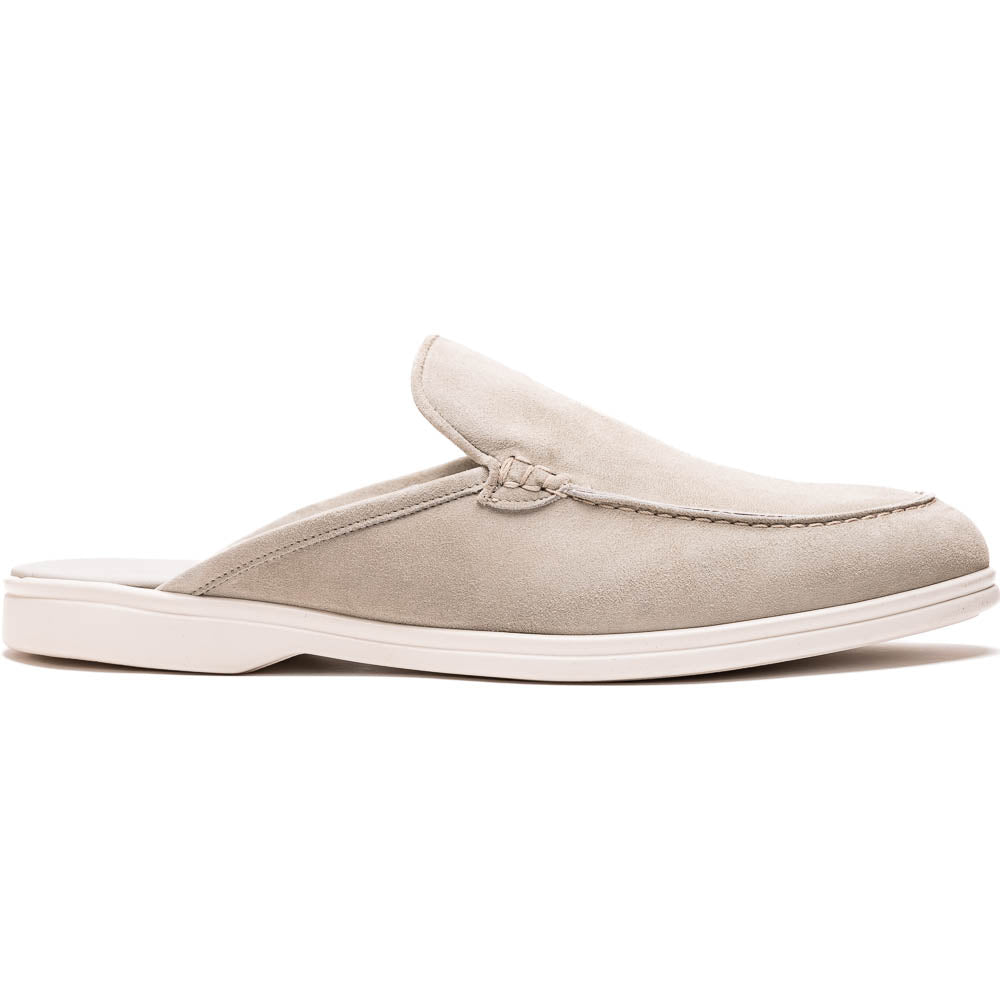 Zelli Soro Sueded Italian Goatskin Mule Grey