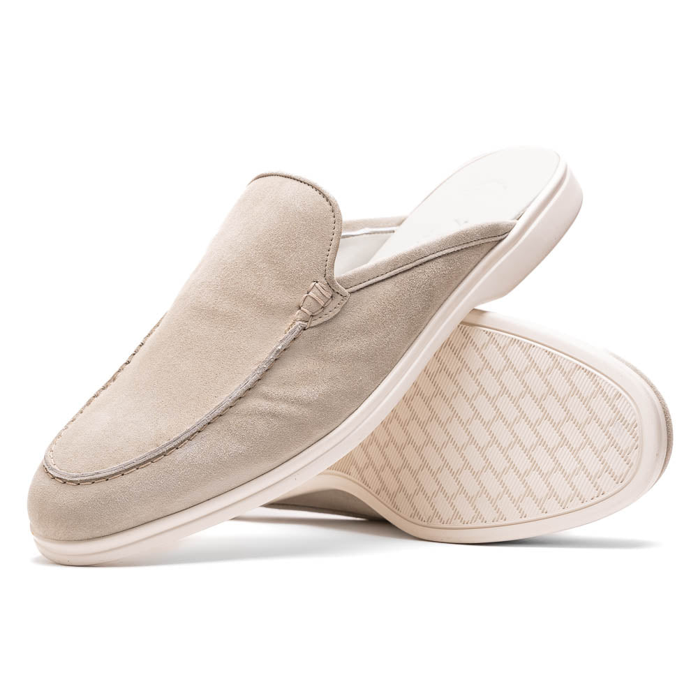 Zelli Soro Sueded Italian Goatskin Mule Grey (06-112-GRY)