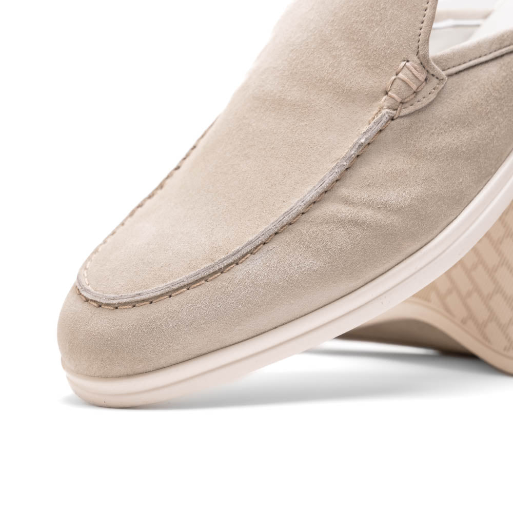 Zelli Soro Sueded Italian Goatskin Mule Grey (06-112-GRY)