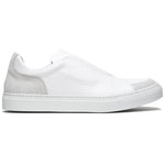 Zelli Spettacolare Pebble Grain Slip On Sneakers White