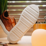 Zelli Spettacolare Pebble Grain Slip On Sneakers Cognac (65-225-CGN)