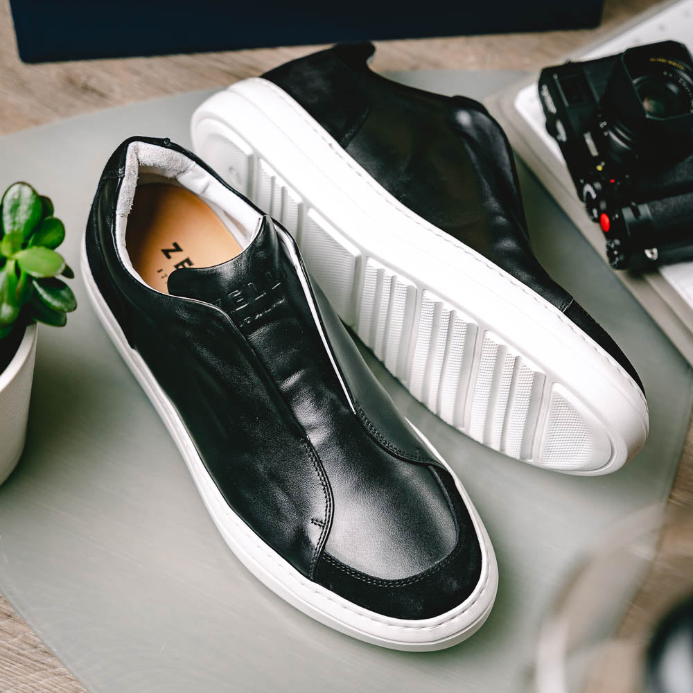 Zelli Spettacolare Slip On Sneakers Black (65-219-BLK)