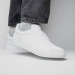 Zelli Spettacolare Pebble Grain Slip On Sneakers White (65-225-WHT)