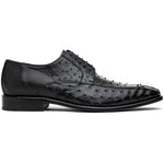 Calzoleria Toscana Ostrich Split Toe Shoes Black