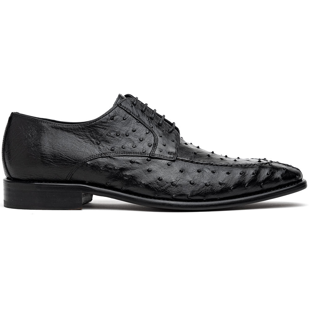 Calzoleria Toscana Ostrich Split Toe Shoes Black